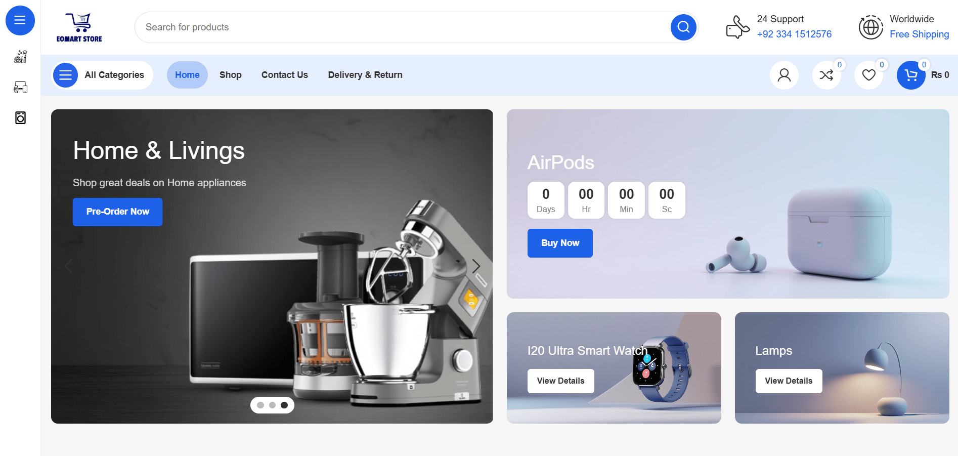 Eomar Store Home page-min